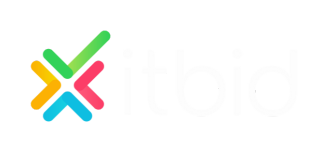 Logo itbid blanco